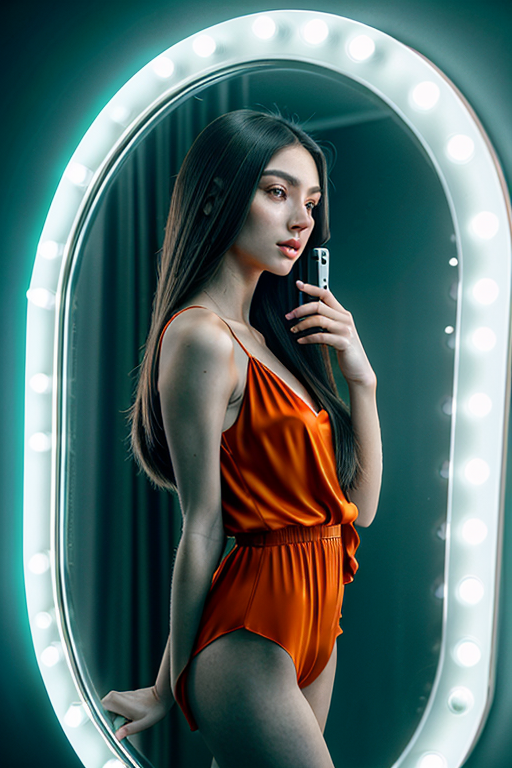 mirror photo poses girl